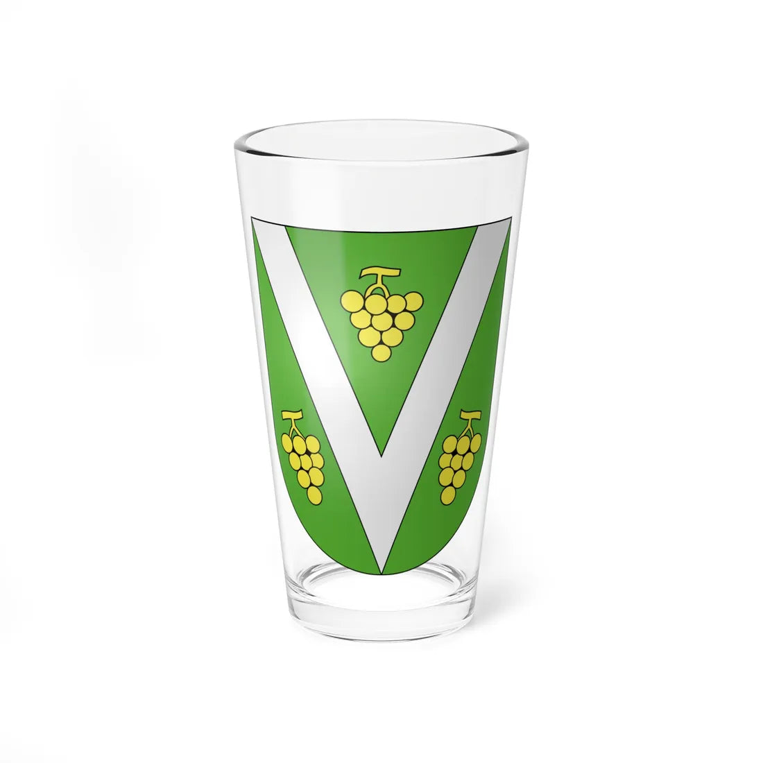 Vacallo-coat of arms (Switzerland) (Coat of Arms) Pint Glass 16oz 16oz - Go Mug Yourself