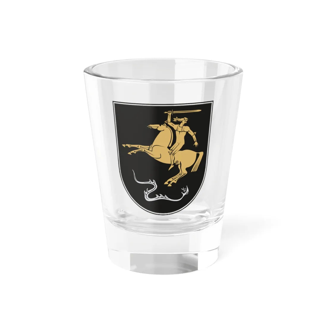 Vadoklių herbas (Lithuania) (Coat of Arms) Shot Glass 1.5oz 1.5oz - Go Mug Yourself