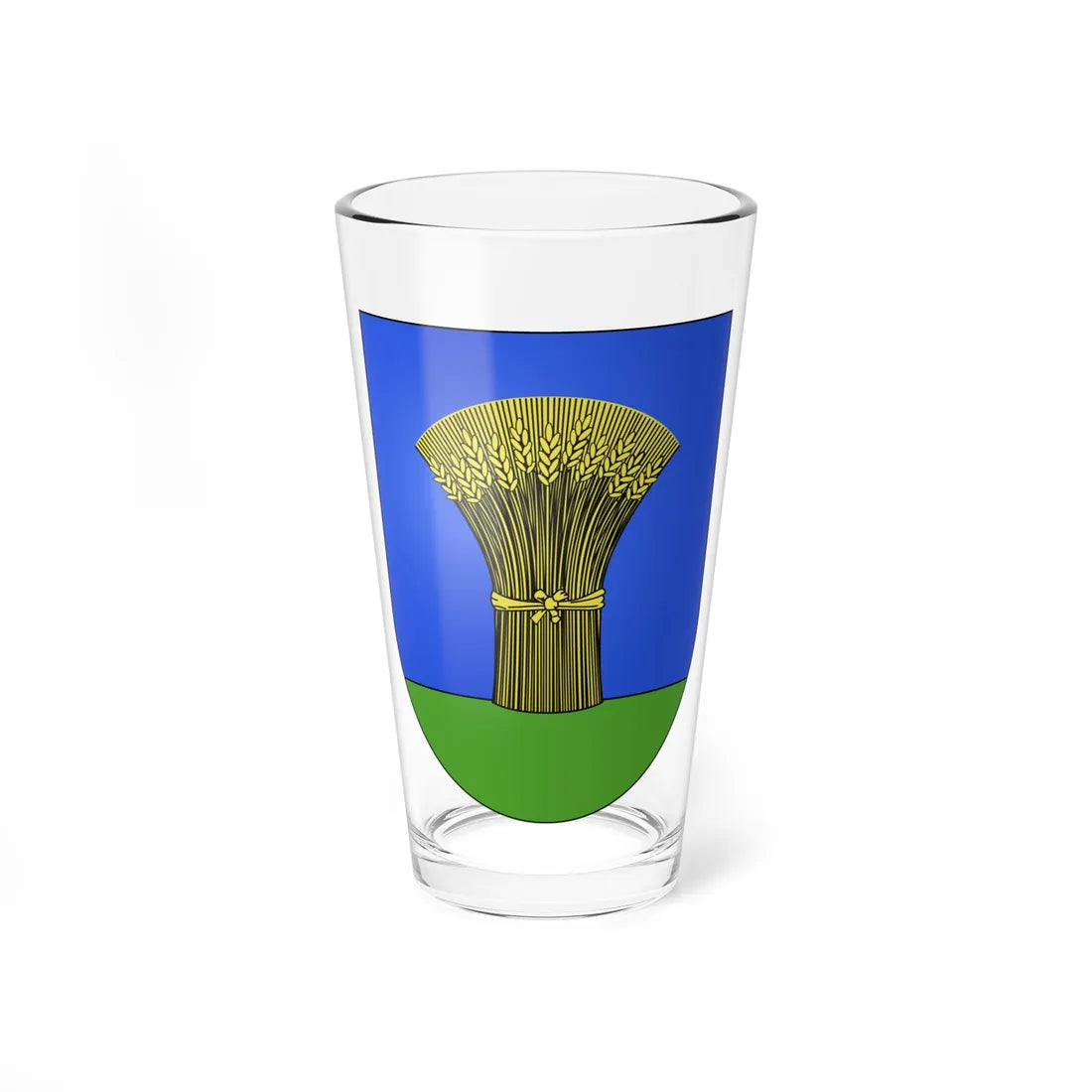 Valcolla-coat of arms (Switzerland) (Coat of Arms) Pint Glass 16oz 16oz - Go Mug Yourself