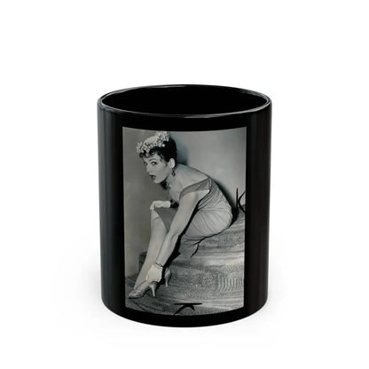 Valerie French #03 (Vintage Female Icon) Black Coffee Mug 11oz - Go Mug Yourself