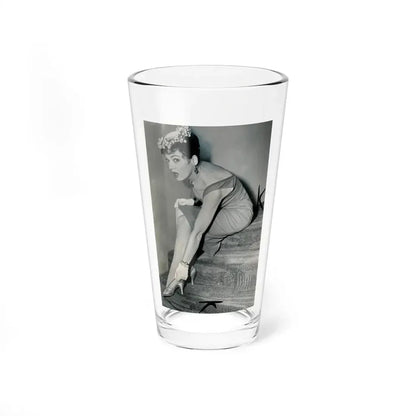 Valerie French #03 (Vintage Female Icon) Pint Glass 16oz 16oz - Go Mug Yourself