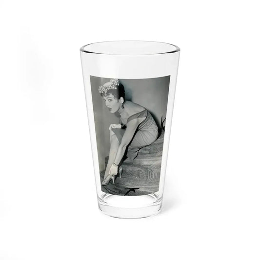 Valerie French #03 (Vintage Female Icon) Pint Glass 16oz 16oz - Go Mug Yourself