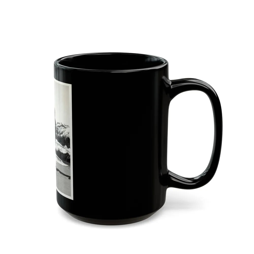 Valerie French #04 (Vintage Female Icon) Black Coffee Mug-Go Mug Yourself