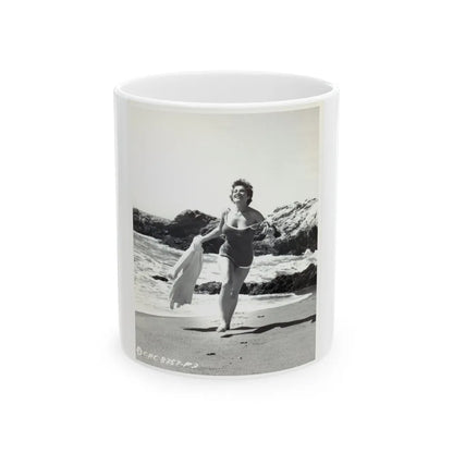 Valerie French #04 (Vintage Female Icon) White Coffee Mug-11oz-Go Mug Yourself