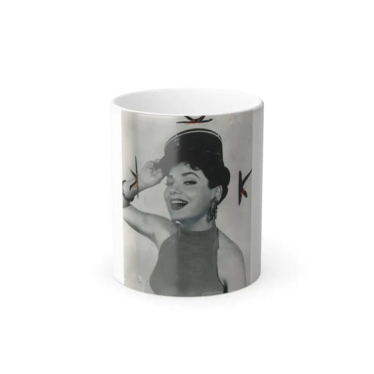 Valerie French #07 (Vintage Female Icon) Color Changing Mug 11oz 11oz - Go Mug Yourself
