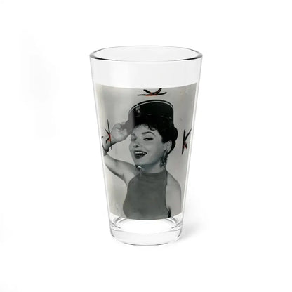 Valerie French #07 (Vintage Female Icon) Pint Glass 16oz 16oz - Go Mug Yourself