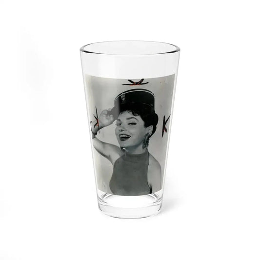Valerie French #07 (Vintage Female Icon) Pint Glass 16oz 16oz - Go Mug Yourself