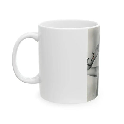 Valerie French #07 (Vintage Female Icon) White Coffee Mug - Go Mug Yourself