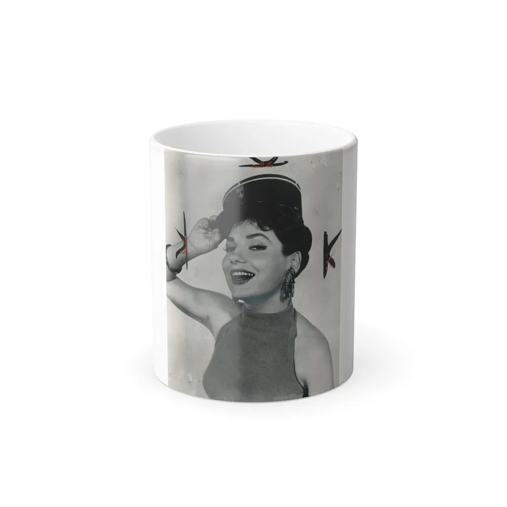 Valerie French #07 (Vintage Female Icons) Color Changing Mug 11oz-11oz-Go Mug Yourself