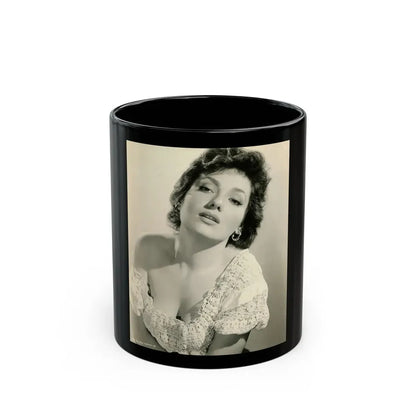 Valerie French #10 (Vintage Female Icon) Black Coffee Mug 11oz - Go Mug Yourself