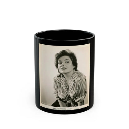 Valerie French #11 (Vintage Female Icon) Black Coffee Mug-11oz-Go Mug Yourself