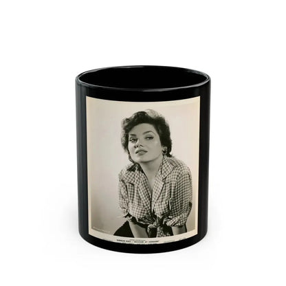 Valerie French #11 (Vintage Female Icon) Black Coffee Mug 11oz - Go Mug Yourself
