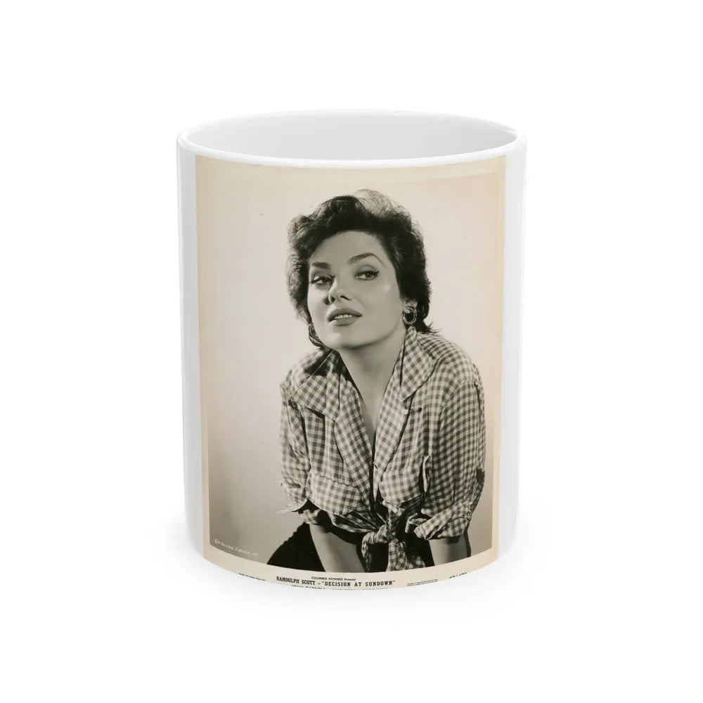 Valerie French #11 (Vintage Female Icon) White Coffee Mug-11oz-Go Mug Yourself