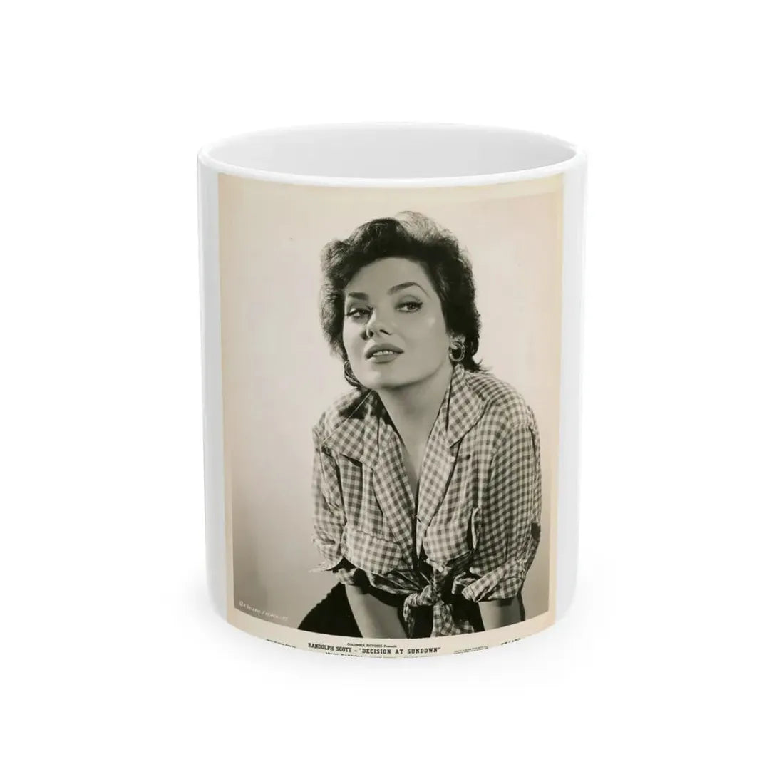 Valerie French #11 (Vintage Female Icon) White Coffee Mug 11oz - Go Mug Yourself