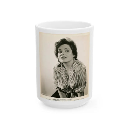 Valerie French #11 (Vintage Female Icon) White Coffee Mug-15oz-Go Mug Yourself