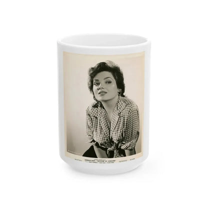 Valerie French #11 (Vintage Female Icon) White Coffee Mug 15oz - Go Mug Yourself