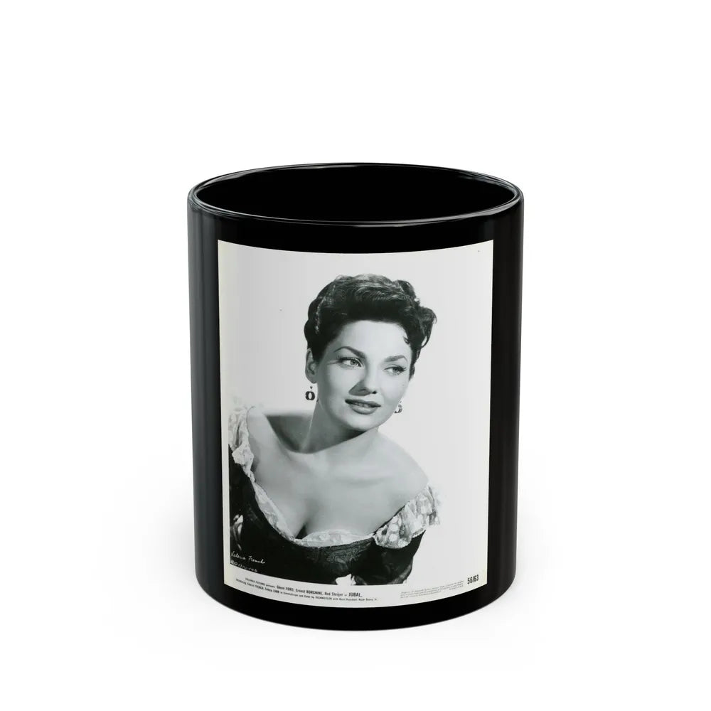 Valerie French #13 (Vintage Female Icon) Black Coffee Mug-11oz-Go Mug Yourself