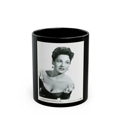 Valerie French #13 (Vintage Female Icon) Black Coffee Mug 11oz - Go Mug Yourself
