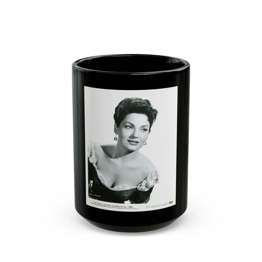 Valerie French #13 (Vintage Female Icon) Black Coffee Mug-15oz-Go Mug Yourself