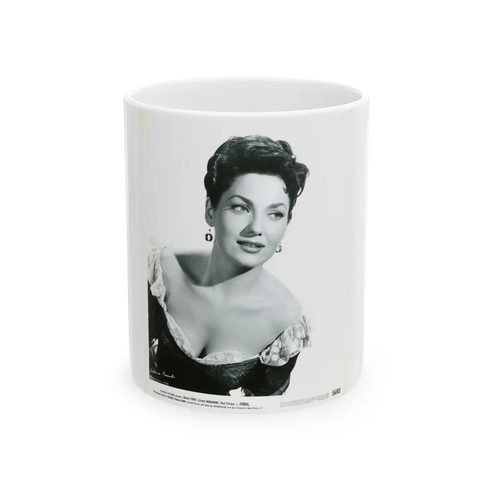 Valerie French #13 (Vintage Female Icon) White Coffee Mug-11oz-Go Mug Yourself