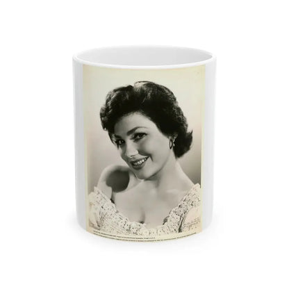 Valerie French #14 (Vintage Female Icon) White Coffee Mug 11oz - Go Mug Yourself