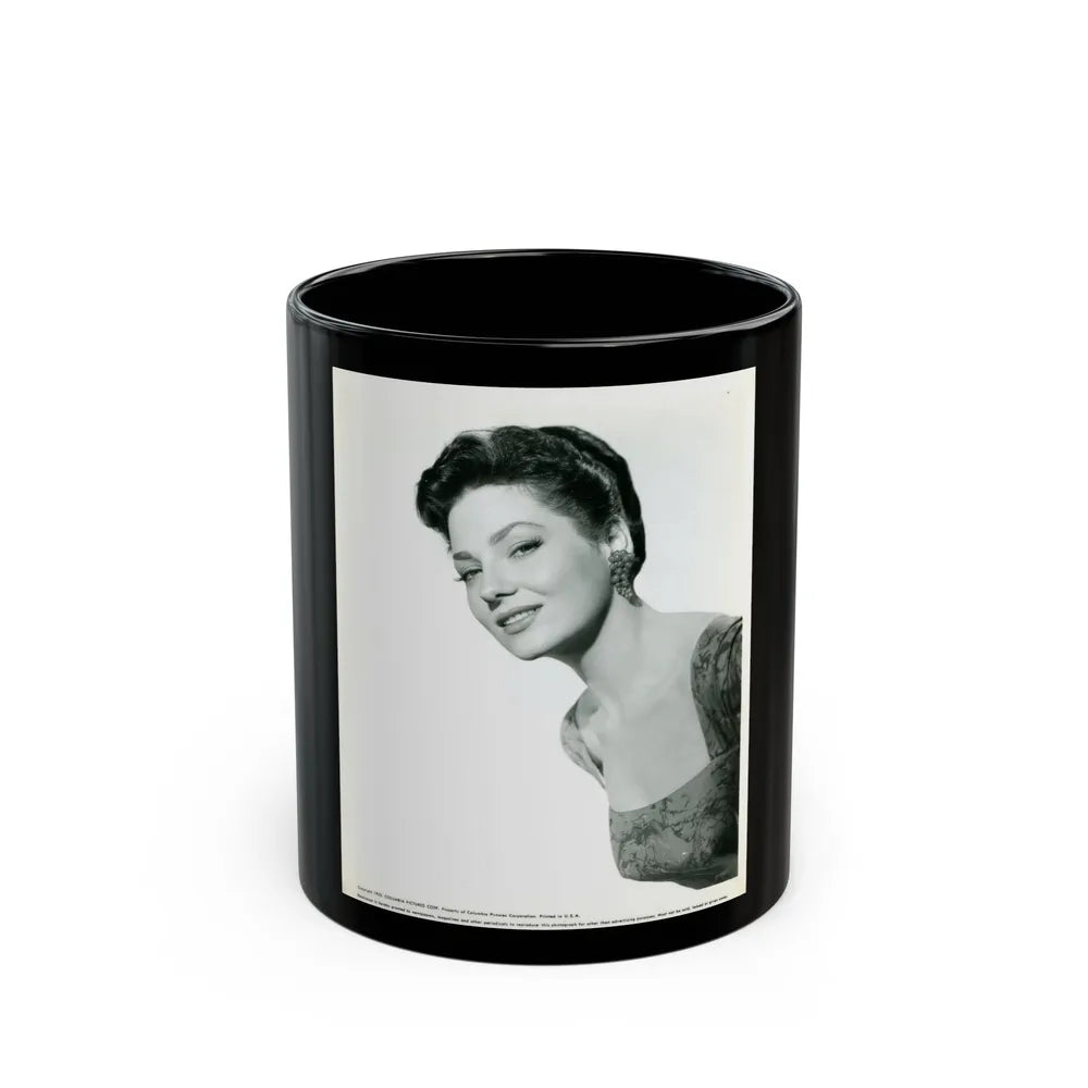 Valerie French #15 (Vintage Female Icon) Black Coffee Mug-11oz-Go Mug Yourself