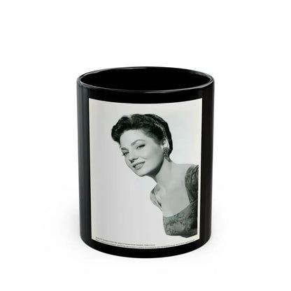 Valerie French #15 (Vintage Female Icon) Black Coffee Mug 11oz - Go Mug Yourself