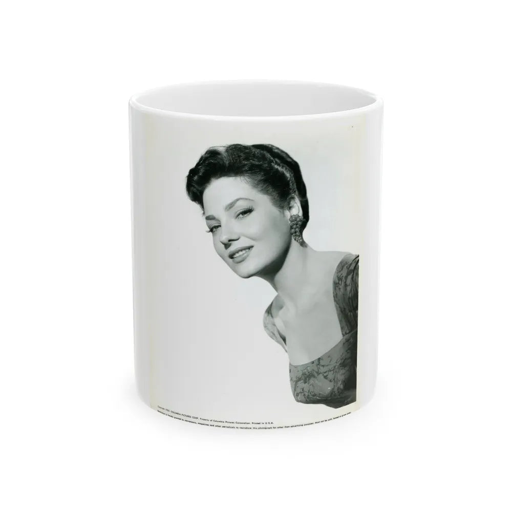 Valerie French #15 (Vintage Female Icon) White Coffee Mug-11oz-Go Mug Yourself