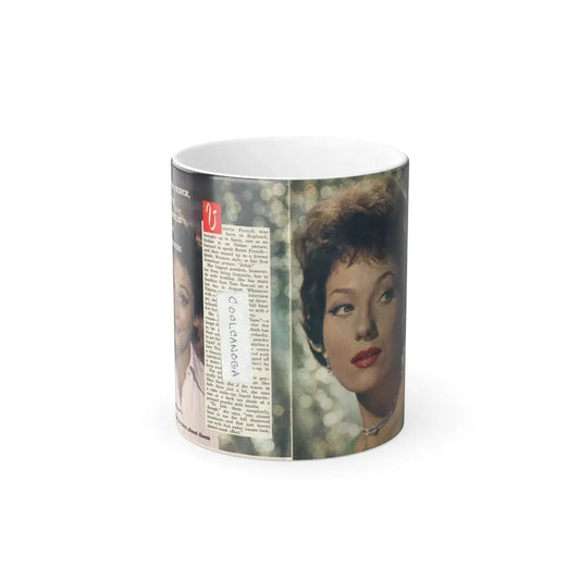 Valerie French #21 (Vintage Female Icon) Color Changing Mug 11oz 11oz - Go Mug Yourself