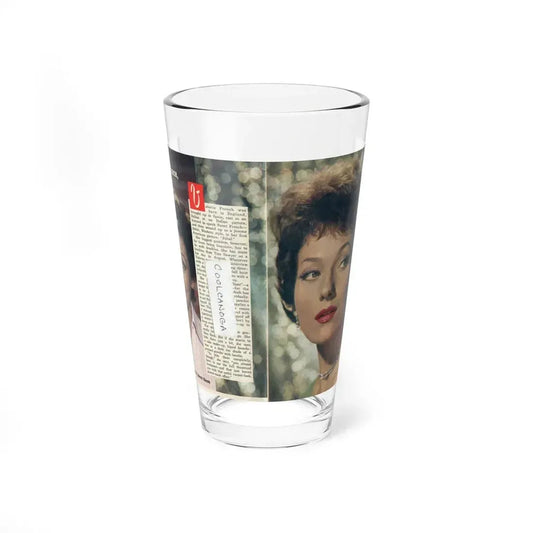 Valerie French #21 (Vintage Female Icon) Pint Glass 16oz 16oz - Go Mug Yourself