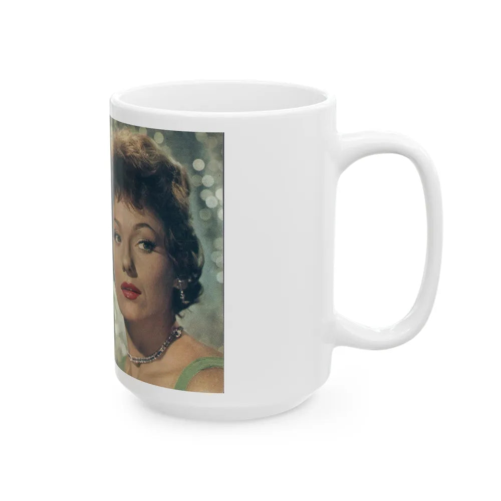 Valerie French #21 (Vintage Female Icon) White Coffee Mug-Go Mug Yourself