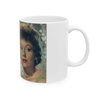 Valerie French #21 (Vintage Female Icon) White Coffee Mug-Go Mug Yourself