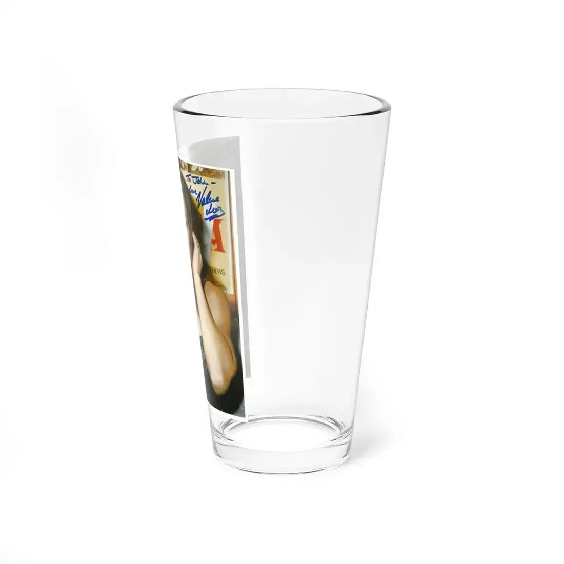 Valerie Leon #24 (Vintage Female Icon) Pint Glass 16oz - Go Mug Yourself