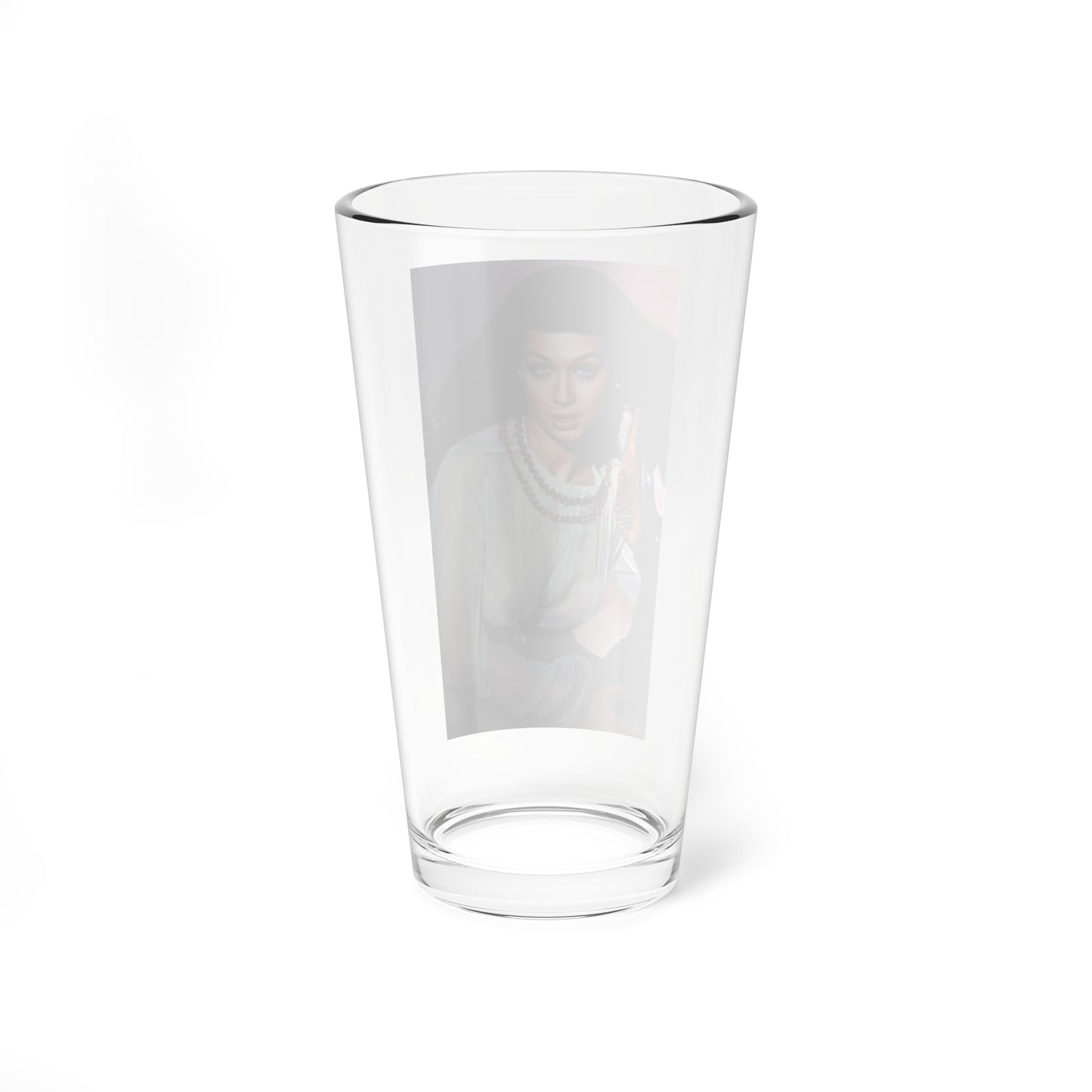 Valerie Leon #36 - See through top (Vintage Female Icon) Pint Glass 16oz-Go Mug Yourself