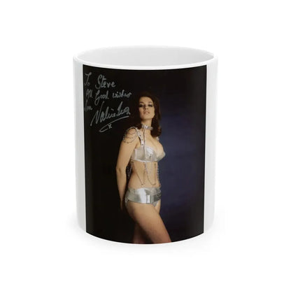 Valerie Leon #48 (Vintage Female Icon) White Coffee Mug 11oz - Go Mug Yourself