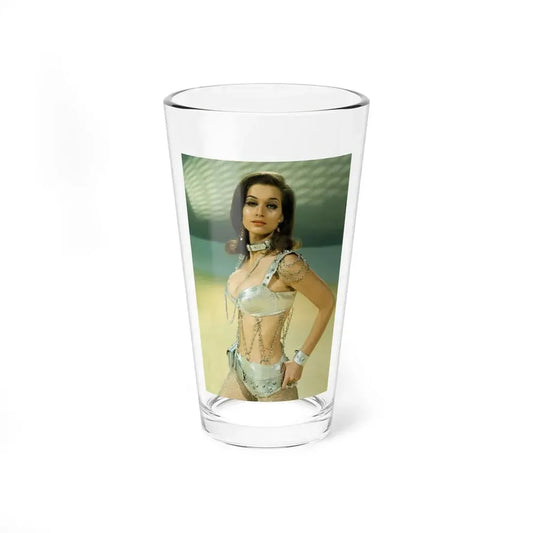 Valerie Leon #50 (Vintage Female Icon) Pint Glass 16oz 16oz - Go Mug Yourself