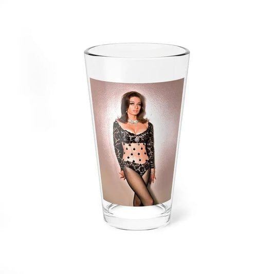 Valerie Leon #55 (Vintage Female Icon) Pint Glass 16oz 16oz - Go Mug Yourself
