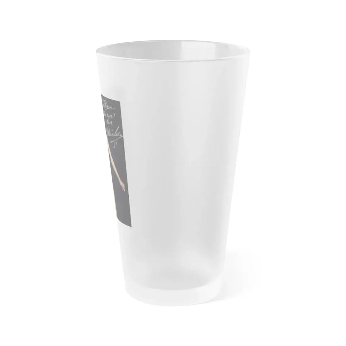 Valerie Leon #57 (Vintage Female Icon) Frosted Pint Glass 16oz - Go Mug Yourself