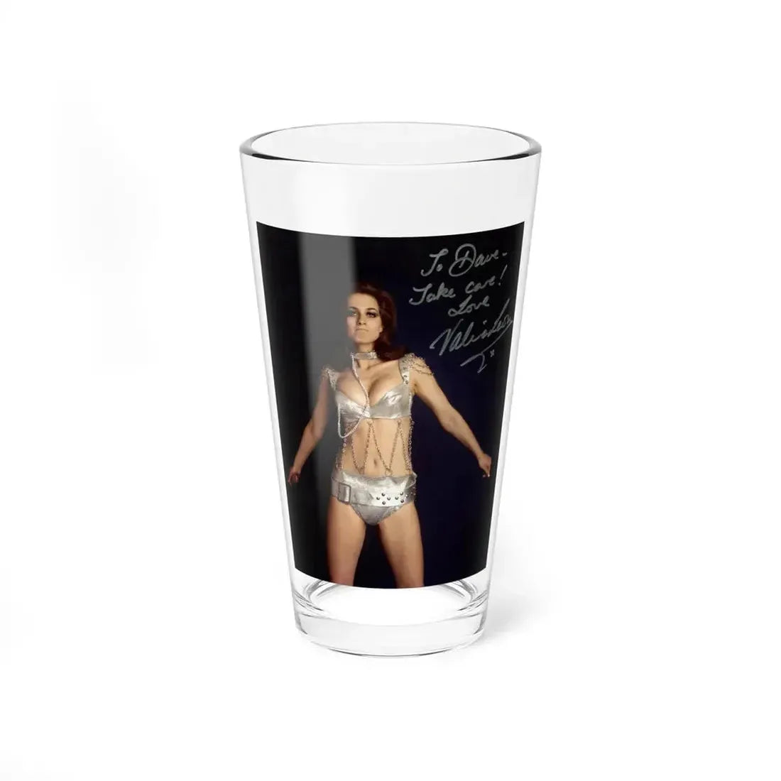 Valerie Leon #57 (Vintage Female Icon) Pint Glass 16oz - Go Mug Yourself