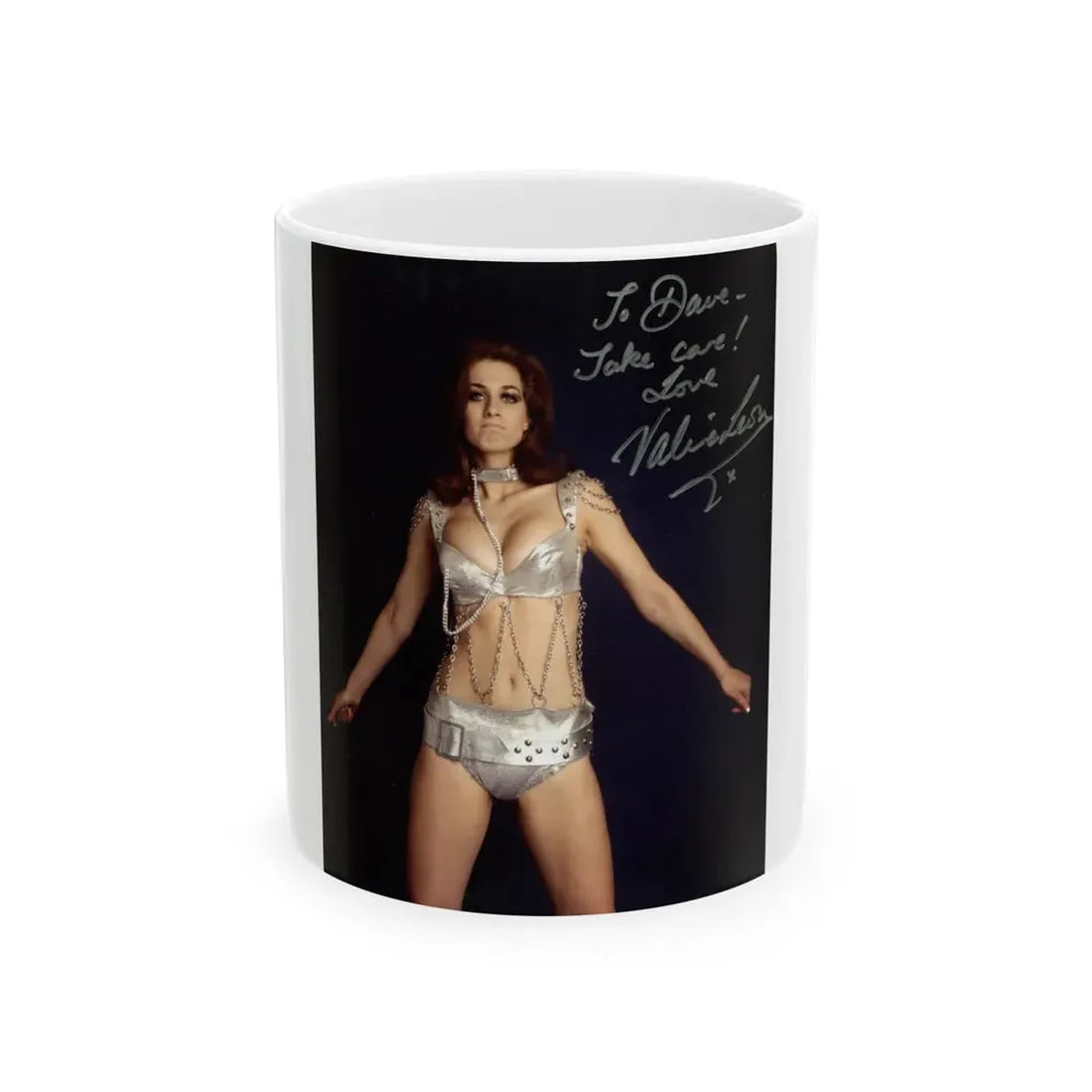 Valerie Leon #57 (Vintage Female Icon) White Coffee Mug 11oz - Go Mug Yourself