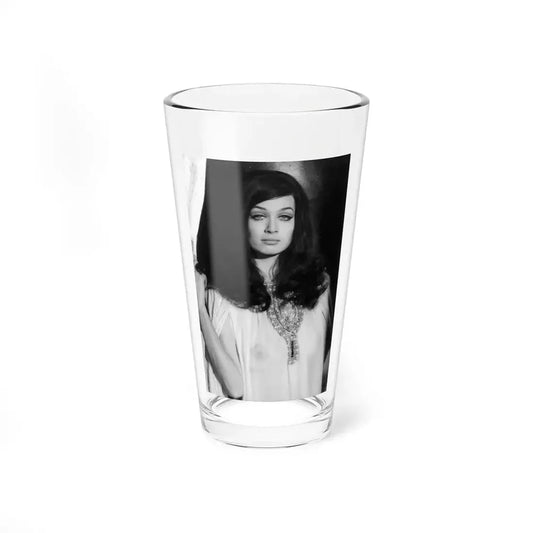 Valerie Leon #65 (Vintage Female Icon) Pint Glass 16oz 16oz - Go Mug Yourself