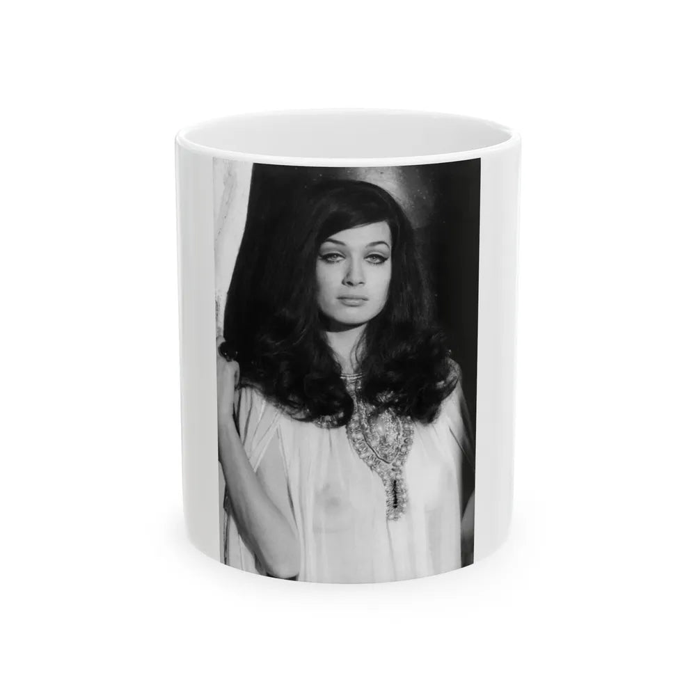 Valerie Leon #65 (Vintage Female Icon) White Coffee Mug-11oz-Go Mug Yourself