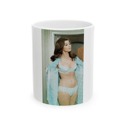 Valerie Leon #66 (Vintage Female Icon) White Coffee Mug-11oz-Go Mug Yourself