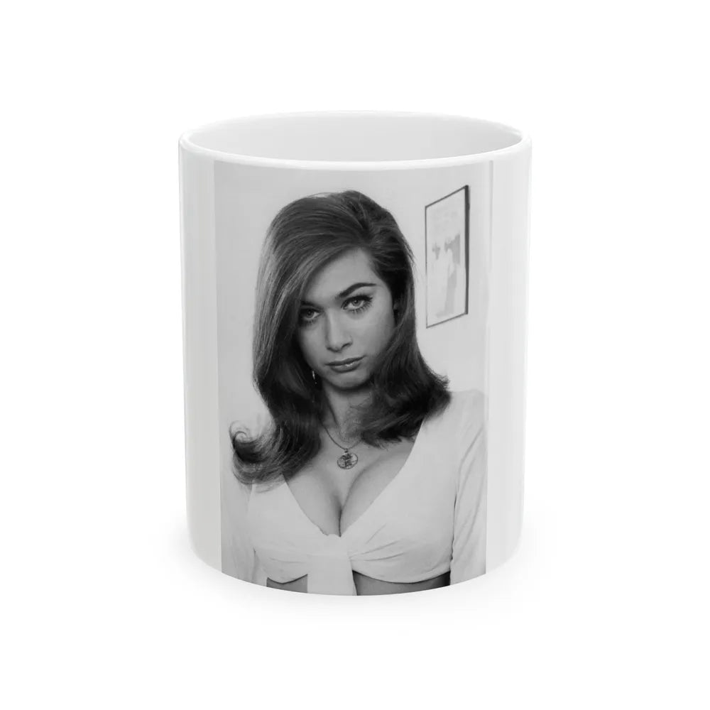 Valerie Leon #67 (Vintage Female Icon) White Coffee Mug-11oz-Go Mug Yourself