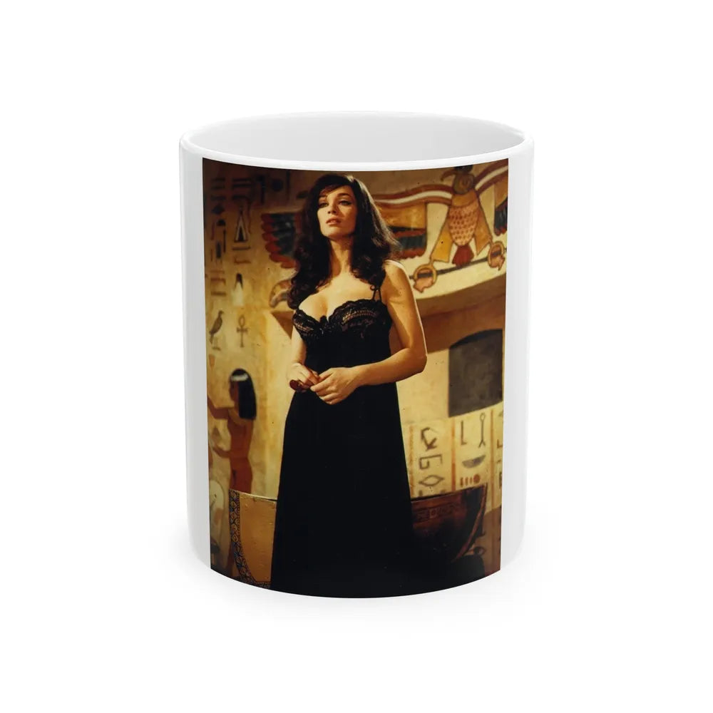 Valerie Leon #68 (Vintage Female Icon) White Coffee Mug-11oz-Go Mug Yourself