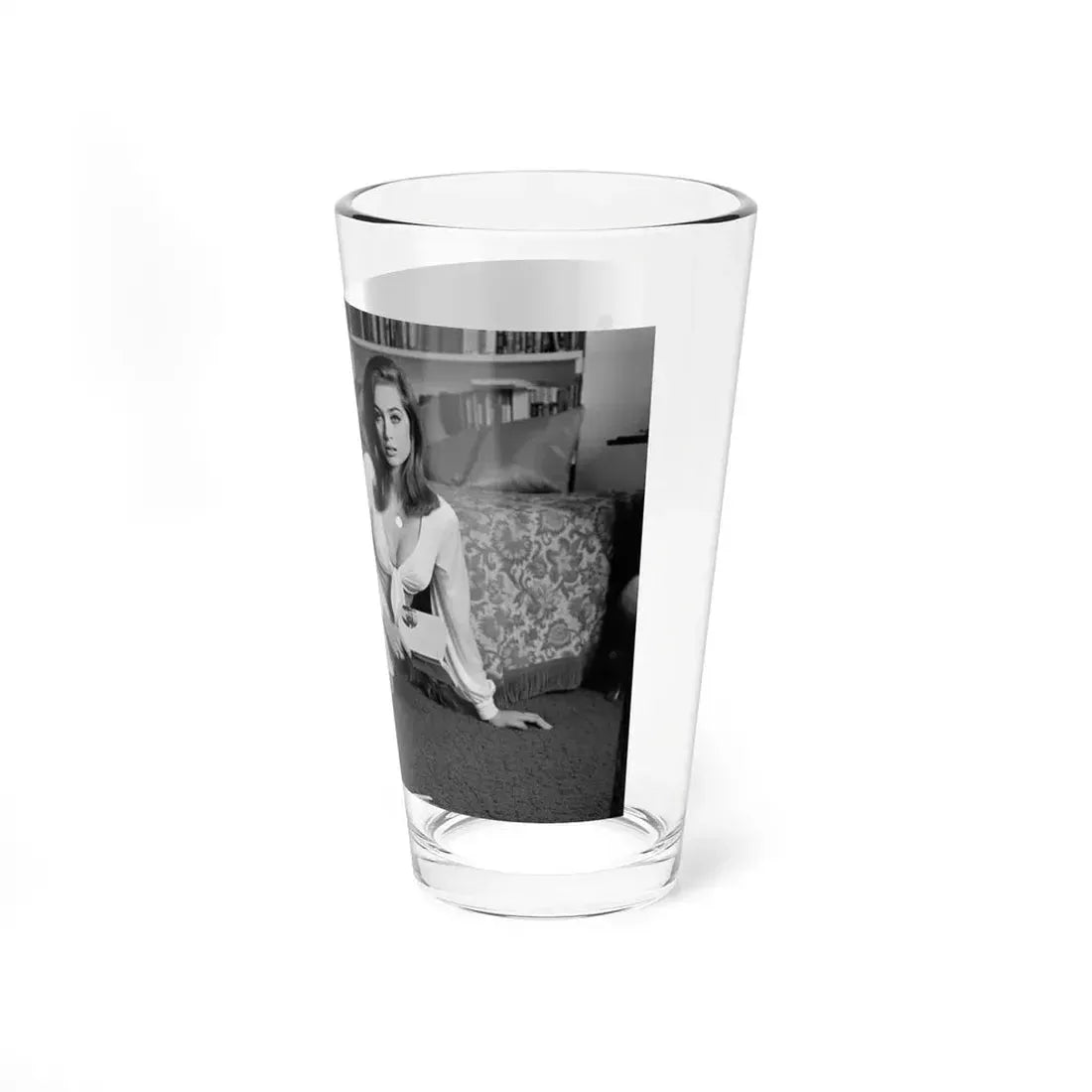Valerie Leon #71 (Vintage Female Icon) Pint Glass 16oz - Go Mug Yourself