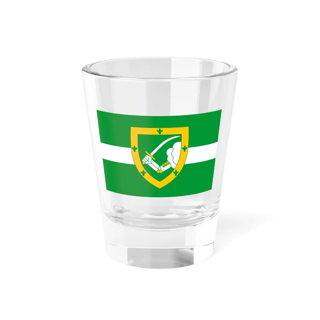 Valga valla lipp (Estonia) Shot Glass 1.5oz 1.5oz - Go Mug Yourself