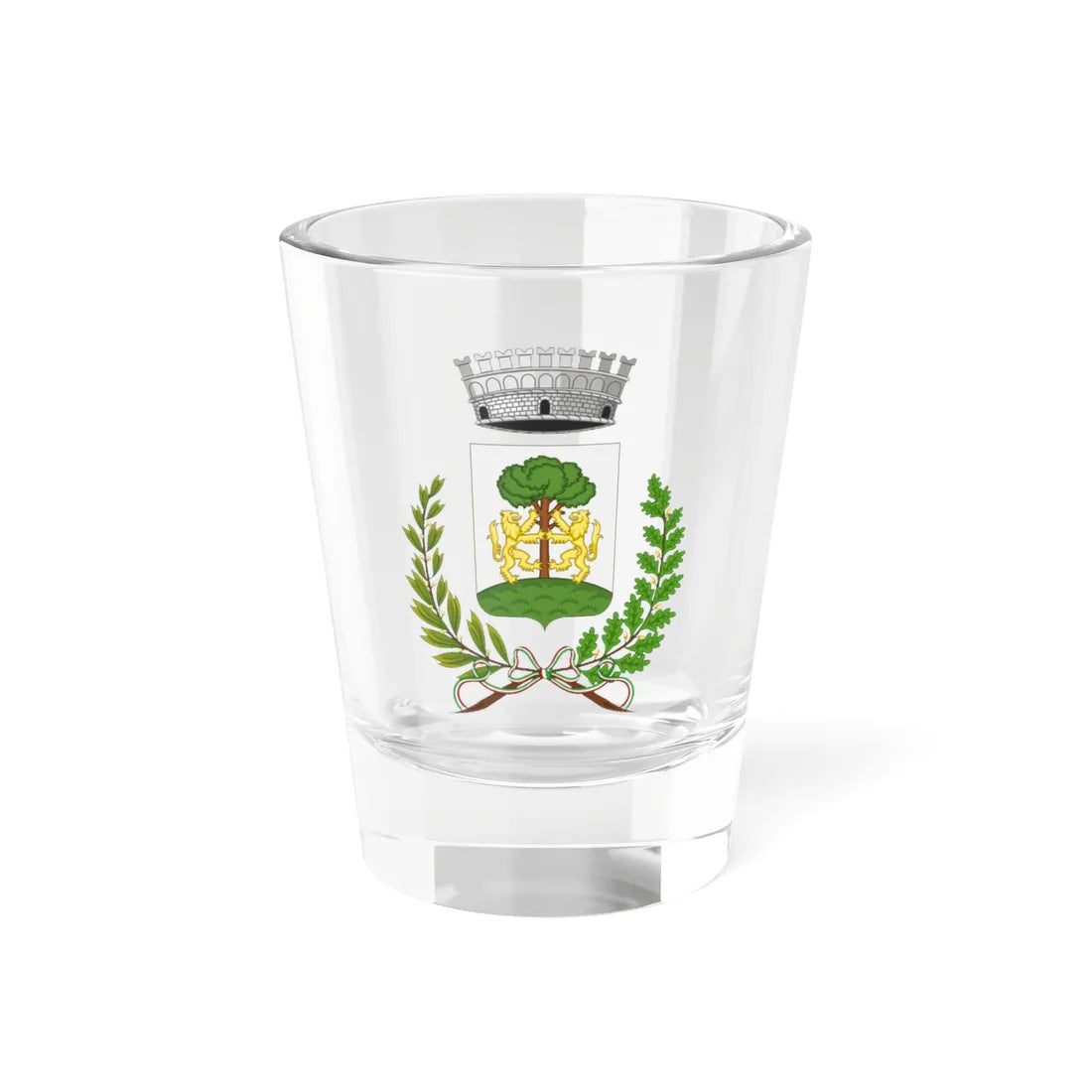 Valle dellAngelo-Stemma (Italy) (Coat of Arms) Shot Glass 1.5oz 1.5oz - Go Mug Yourself