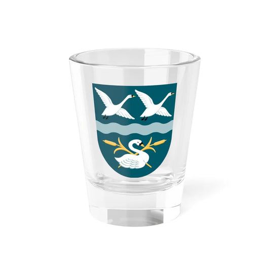 Vallensbæk Kommune coa (Denmark) (Coat of Arms) Shot Glass 1.5oz 1.5oz - Go Mug Yourself