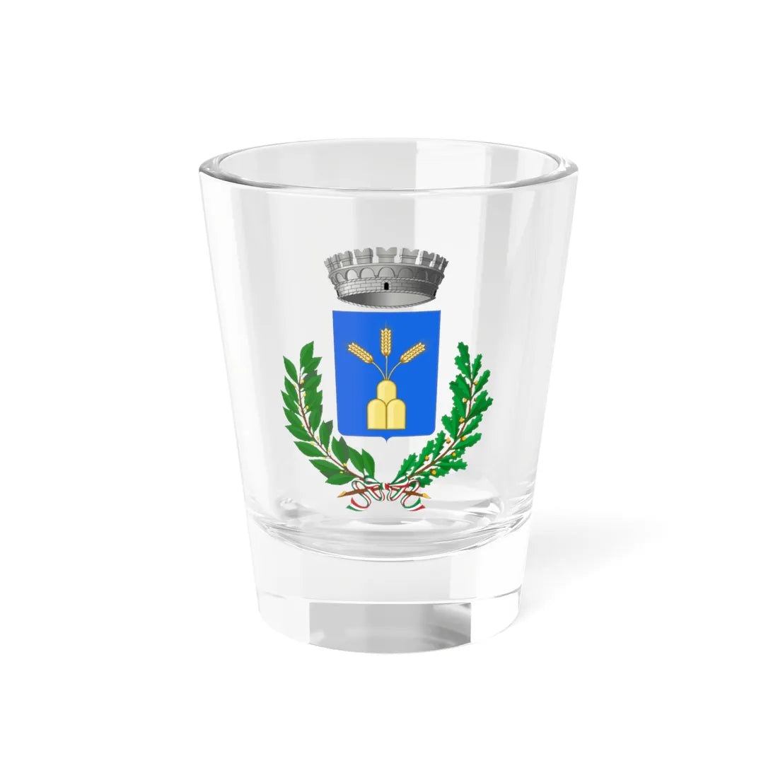 Vallesaccarda-Stemma (Italy) (Coat of Arms) Shot Glass 1.5oz 1.5oz - Go Mug Yourself